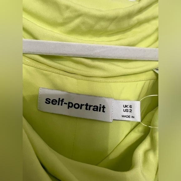 Self-Portrait off-shoulder draped midi dress - Picture 8 of 10